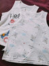 小素材儿童背心宝宝马甲夏季竹纤维新生儿婴儿无袖小吊带男童女春秋薄款 皇冠圈圈背心粉 90码（1岁半-3岁） 实拍图