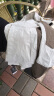 啄木鸟连帽休闲短外套女春季2024新款防风透气冲锋衣中年女式夹克 白色 XL 晒单实拍图