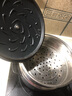 小幸福鑄鐵（KITCHEN LITTLE HAPPINESS KITCHEN）小幸福铸铁焖煮锅家用多功能炖锅无涂层迷你小饭釜煮粥汤锅不粘锅 20cm饭釜平光黑+蒸笼 20cm 实拍图