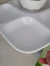 贝莱恩A5食品级密胺餐具分格餐盘学校机关食堂多格盘子饭盘快餐盘分餐盘 8073 四格餐盘 10.5英寸 实拍图