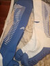 李宁足球袜长筒袜子男女成人儿童球袜过膝加厚防滑毛巾底运动训练比赛 蓝白YWLT071-2 XS(鞋码29-33） 实拍图