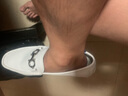 金利来男鞋新款商务休闲驾车鞋平底真皮豆豆鞋男透气软底皮鞋春季小码 白色 （单层） 39 实拍图