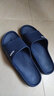 果洛菲（GUOLUOFEI）特大码凉拖鞋男女士夏居家浴室EVA洗澡防滑加肥加大藏青色 44-45 实拍图