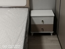 实盛美 床 实木床轻奢双人床现代简约高箱储物床婚床 床+天丝乳胶床垫+2柜 1.8米*2.0米箱框款 实拍图