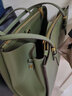 CHARLES&KEITH质感纯色大容量手提包托特包包女包女士生日礼物CK2-30781650-6 Olive橄榄绿色 XL 实拍图