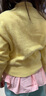 三沙（Sansha）儿童长袖裙连体服雪纺V领蕾丝芭蕾舞服练功表演服51AF0002浅粉M 实拍图
