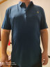 啄木鸟（TUCANO）夏季冰丝短袖t恤男翻领POLO体恤衫中年宽松免烫半袖爸爸装男上衣 蓝色 3XL (185) 建议165-180斤 实拍图