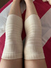 秋季纯棉空调护膝男女薄款空调房防寒保暖膝盖保护套睡觉保暖防滑 米色【一对装】 L【适宜120-140斤】 实拍图