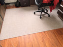 小棕熊（XIAOZONGXIONG） 小棕熊电脑椅地垫家用圆形防磨转椅脚垫电竞椅垫书房办公室椅垫 米驼【方形】 80*120cm 实拍图