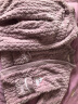 南极人女士睡衣女秋冬加绒法兰绒珊瑚绒开衫提花可外穿家居服套装紫M 晒单实拍图