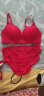 商场同款金三塔红品真丝文胸套装红色内衣桑蚕丝文胸内裤套礼盒装NZF7A306 B套装 85C+XL 晒单实拍图