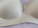 ubras【虞书欣同款】圆圆杯文胸可拆无肩带内衣女透气胸罩小胸聚拢粉底 店长推荐-【抹胸款】燕麦奶色 80A 实拍图