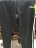 阿迪达斯（adidas）男裤长裤 25冬新款跑步训练裤休闲时尚裤透气舒适针织棉质运动裤 经典黑/时尚三条纹/热销款 M 【170-175cm/130-140斤】 实拍图