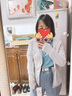 Simboo防晒衣男女户外钓鱼防晒服夏季冰丝防紫外线轻薄皮肤风衣防晒服 7010银灰女（帽檐不可拆） L 实拍图