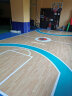 欧百娜篮球场地胶室内专用pvc塑胶运动地板防滑减震木纹篮球场地垫 专业款木纹4.5mm 晒单实拍图