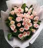 薇尼（LVINI）鲜花速递同城红玫瑰百合生日花北京郑州广州上海西安成都重庆南昌 33朵粉玫瑰小香风花束-初若 实拍图