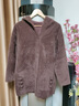 恰凡（QIAFAN）中老年女装妈妈装秋装高贵外套中年女加肥加大码秋冬时尚毛呢大衣 咖色 3XL （建议125-140斤） 实拍图