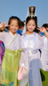 罗蒙女童马面裙汉服新中式儿童古风端午国风演出服 青绿色套装 150 实拍图