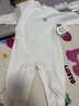 童泰婴儿连体衣春秋纯棉男女宝宝衣服家居服睡衣满月百天哈衣爬服内衣 白色 73cm 实拍图