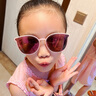 眼镜帮儿童墨镜防晒时尚潮流眼镜男眼镜帮女童时尚太阳镜 YJB90014-C2公主粉色 实拍图