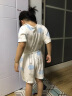 小素材儿童短袖竹纤维睡衣套装婴儿幼儿内衣空调服宝宝夏季薄款男童女夏 夏日水果套头蓝 90（1岁半-3岁） 实拍图