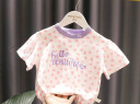 伊顿德鲁1-5岁女宝宝气甜美小桃心上衣女婴儿夏装薄款女童透气纯棉短袖T恤 粉色小桃心 80（70-75cm） 晒单实拍图