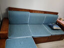 莱仕达实木沙发 胡桃木实木沙发组合现代中式冬夏两用储物沙发YL 四人位 实拍图