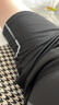 艾伦伯顿（Alen Botun）运动服套装男冰丝t恤跑步速干衣短袖夏季短裤健身训练篮球服装备 黑色两件套【休闲 速干 透气】 5XL 【190-205斤】 实拍图