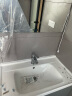 浪鲸（SSWW）卫浴浴室柜除雾智能镜柜自带氛围灯一体陶瓷盆轻奢美式风 80cm含龙头配件(搭配智能镜) 实拍图