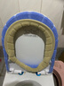惠通 加厚加大号马桶坐垫圈柔软马桶垫 通用家用坐便套马桶套坐便器北欧风 【加厚加大款】小麦浅蓝 实拍图