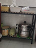 木都居 阳台花架铁艺花架绿萝多肉花盆架置物架实木多层架阳台盆架多功能 长80*宽22*高42（单个） 实拍图