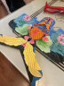 缔羽 diy风筝儿童玩具手工涂色绘画手工制作材料包幼儿园空白填色线稿 实拍图
