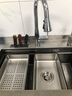 悍高（HIGOLD）厨房304不锈钢手工纳米水槽双阶梯水槽套餐洗碗池洗菜盆水槽套装 宽边75*48-裸槽 实拍图