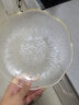 摩登主妇玻璃水果盘客厅家用点心盘高颜值欧式透明甜品碗沙拉盘 6.4英寸描金花语盘 晒单实拍图