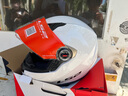 LS2头盔摩托车电动车全盔赛车机车电动踏板车头盔男女四季透气FF358 亮白 XL（头围建议57-58） 实拍图