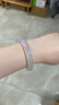 子龙玛瑙手镯女款冰飘紫冰种玉镯子紫罗兰高冰透淡紫色玉髓 57-58 实拍图