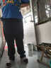 普戈斯（PUGESI）校裤两条杠初中高中学生裤运动裤男女长裤直筒两道杠校服裤子 藏蓝白色双杠 3XL【135-150斤】 实拍图