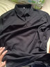 红蜻蜓（RED DRAGONFLY）长袖T恤男商务休闲时尚简约舒适百搭套头POLO衫打底衫上衣黑色3XL 实拍图