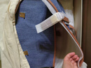 Songmont山下有松山行系列游历公文包帆布牛仔双肩包 大号 丹宁蓝升级款 预售30天 实拍图