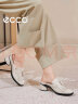 爱步（ECCO）单鞋女 24年夏季新款中跟一脚套流苏穆勒鞋 雕塑奢华35系列222453 石灰色22245301378 39 晒单实拍图