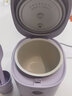 大宇（DAEWOO）小型家用智能预约 韩国电饭煲迷你电饭锅小便携宿舍1-2人食FB12 香芋紫 1.2L 实拍图
