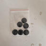WEDOO 树脂花纹钮扣 哑光四眼西装外套纽扣男士西服裤子纽扣扣子 纯黑 20mm 6个 实拍图