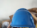 伟光 安全帽 高强度ABS透气领导监理头盔 工地建筑工程 新国标电绝缘安全帽 蓝色透气款 旋钮式调节 实拍图
