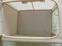 自然屋衣服收纳箱大号布艺折叠衣物储物整理箱子收纳盒透明家用衣柜神器 大号-单窗卡其色【加厚牛津布】 实拍图