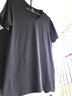 七匹狼短袖T恤男纯棉夏季打底衫基础纯色小白T男生运动汗衫背心 V型黑色 3XL (185) (建议160-180斤) 实拍图