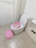 ONLYOU BABY儿童马桶圈大号坐便器男孩女宝宝专用坐垫婴儿便盆梯小孩厕所辅助 维尔粉-硅胶软垫马桶圈+踩脚凳 【免安装】全包胶靠背（送挂钩） 实拍图