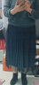珂莱蒂尔女装春季新款高腰百褶网纱中长款a字雪纺半身裙 暗青紫 XL 晒单实拍图