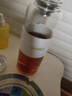 恩尔美（nRMEi）玻璃杯大容量泡茶杯茶水分离男士高硼硅加厚耐高温便携办公水杯子 【防烫杯套+皮圈+茶隔】 1000ml 实拍图