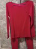 梦特娇骐骥红马年本命年保暖内衣套装女羊绒蚕丝德绒男士秋衣秋裤线衣裤 女无痕套装*1 M 实拍图
