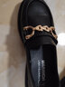 回力乐福鞋女鞋英伦风2026新款加绒黑色软底舒适工作爆款小皮鞋子 黑色【加厚长绒】 37 实拍图